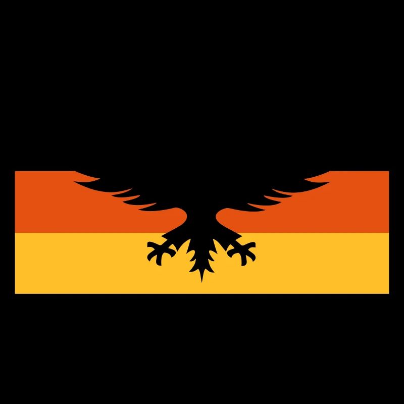 Flagge Deutschland mit Adler
