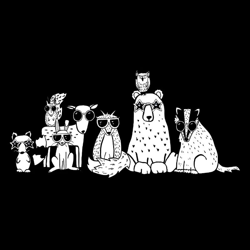 Des animaux cool de la forêt
