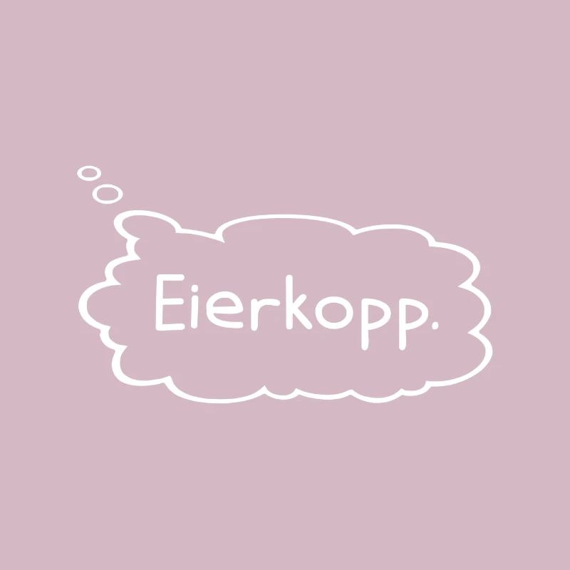 Eierkopp eggs head goofy speech bubble idiot comic
