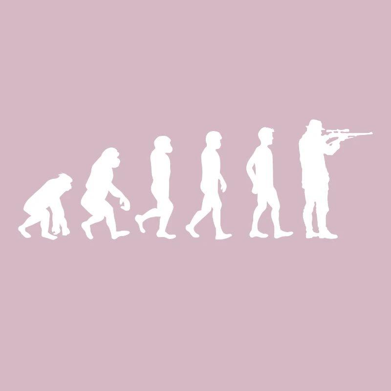 Evolution chasseur chasseur de chemise de chasse cadeau de chasse