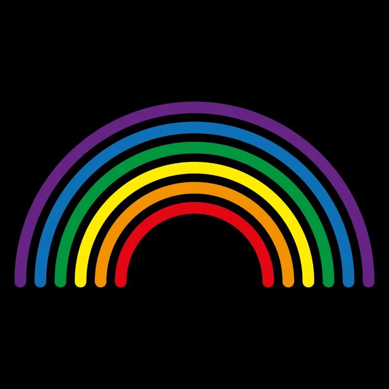 Rainbow Multi-Colour Lines