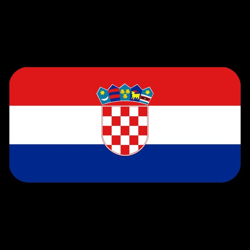 CROATIA FLAG round corner 400 dpi