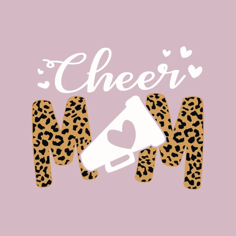 Cheer Mom Leopard Messy Bun Cheerleader Bleached