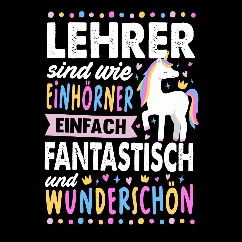 Lehrerin Einhorn Schule Pädagogin Klassenlehrerin