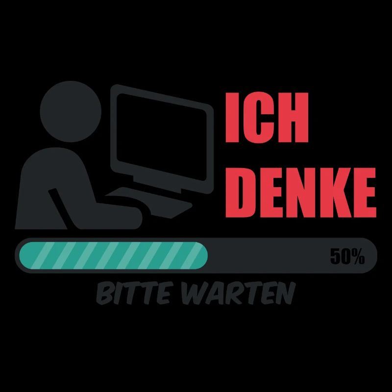 Informatiker ich denke Nerd coding Admin Geek IT