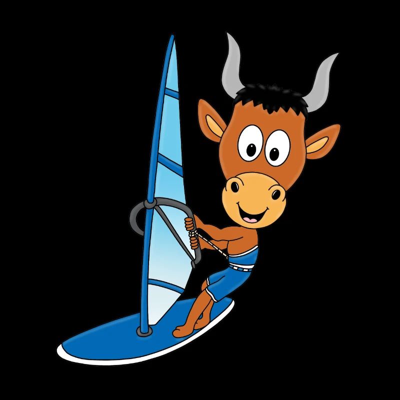 WINDSURFEN - SURFEN - STIER - BULLE - TIER