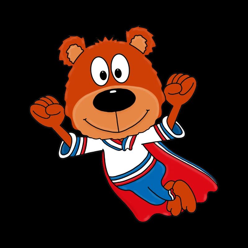 TEDDY - SUPERHELD - TEDDYBÄR - KINDER - BABYS