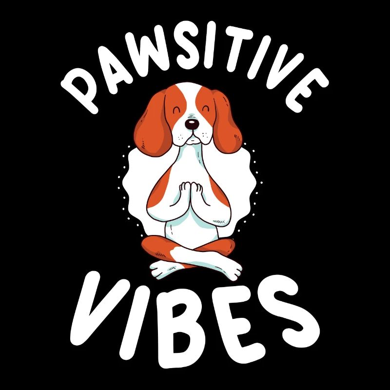 Pawsitive Vibes Yoga Hund Beagle