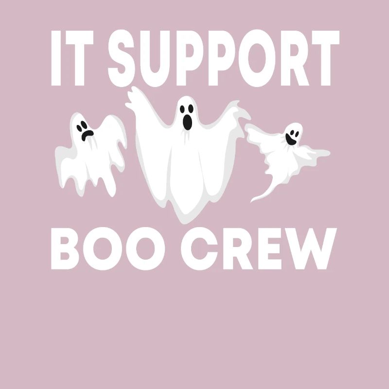 Funny IT Support Boo Crew Halloween