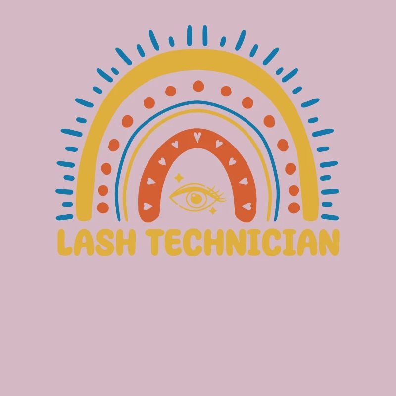 Lash Tech Boho Regenbogen