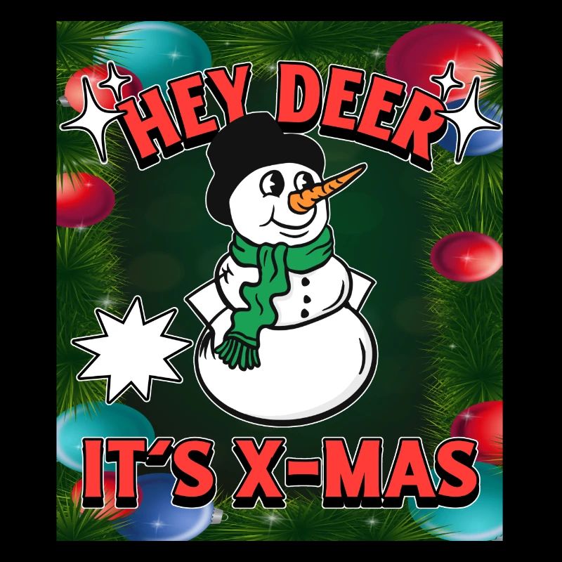 Tenue de Noël - Hey Deer It’s X-Mas - Schneeman