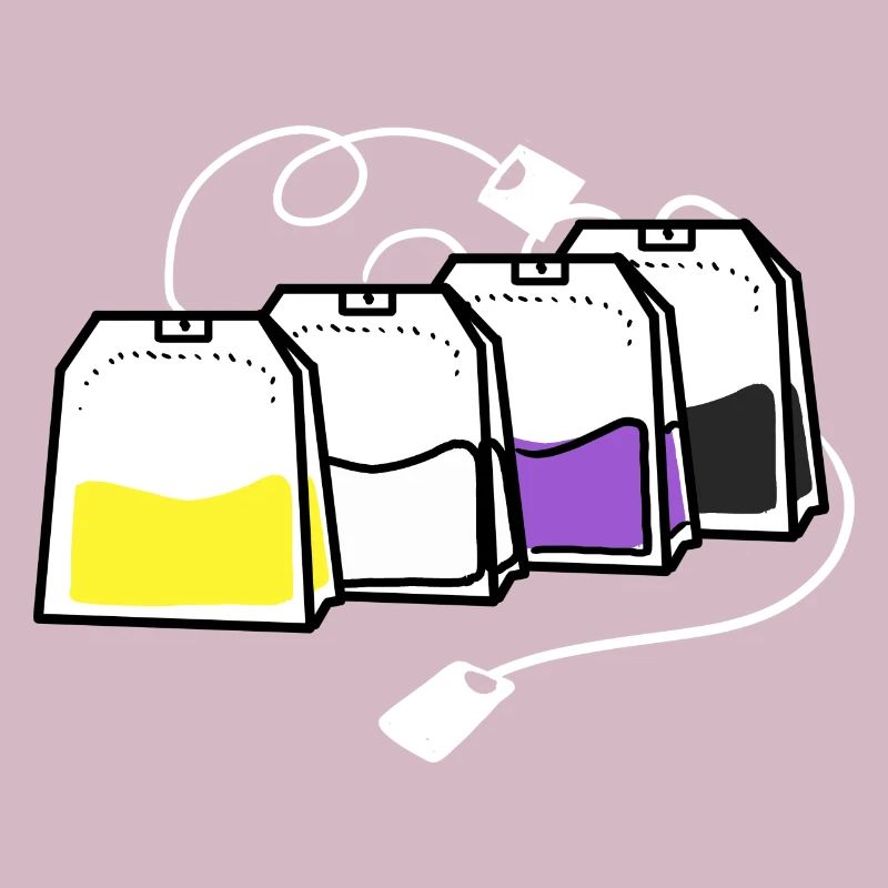 Nonbinary Pride Teebeutel Nonbinary Pride