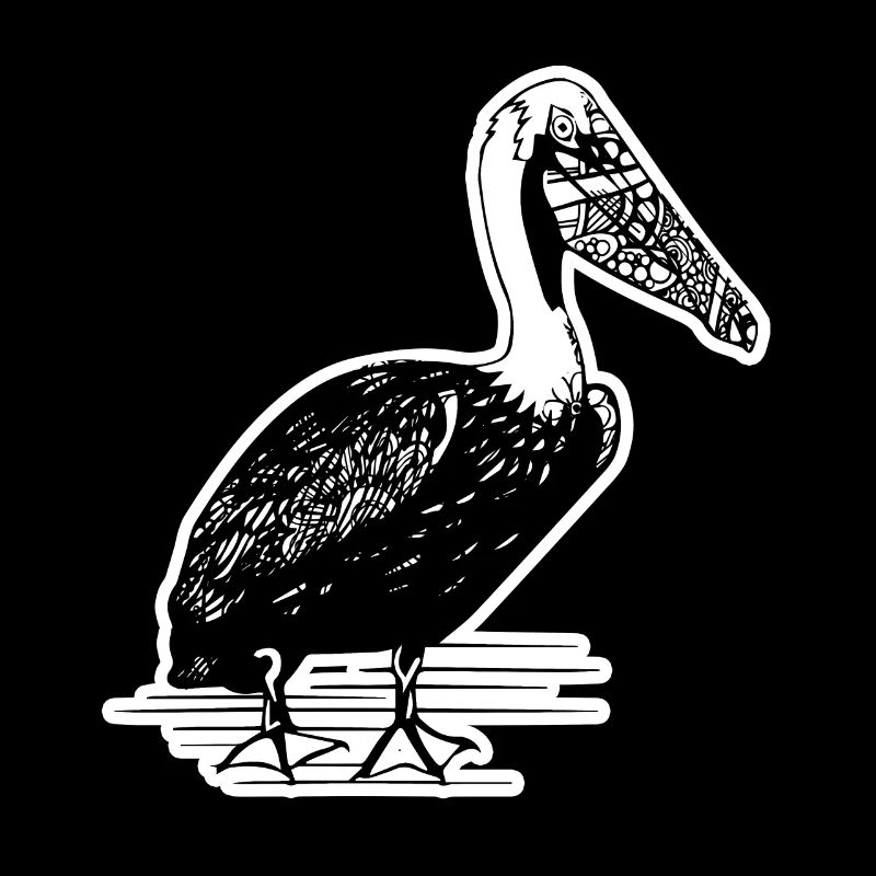 Pelican Pelican Floral Pattern