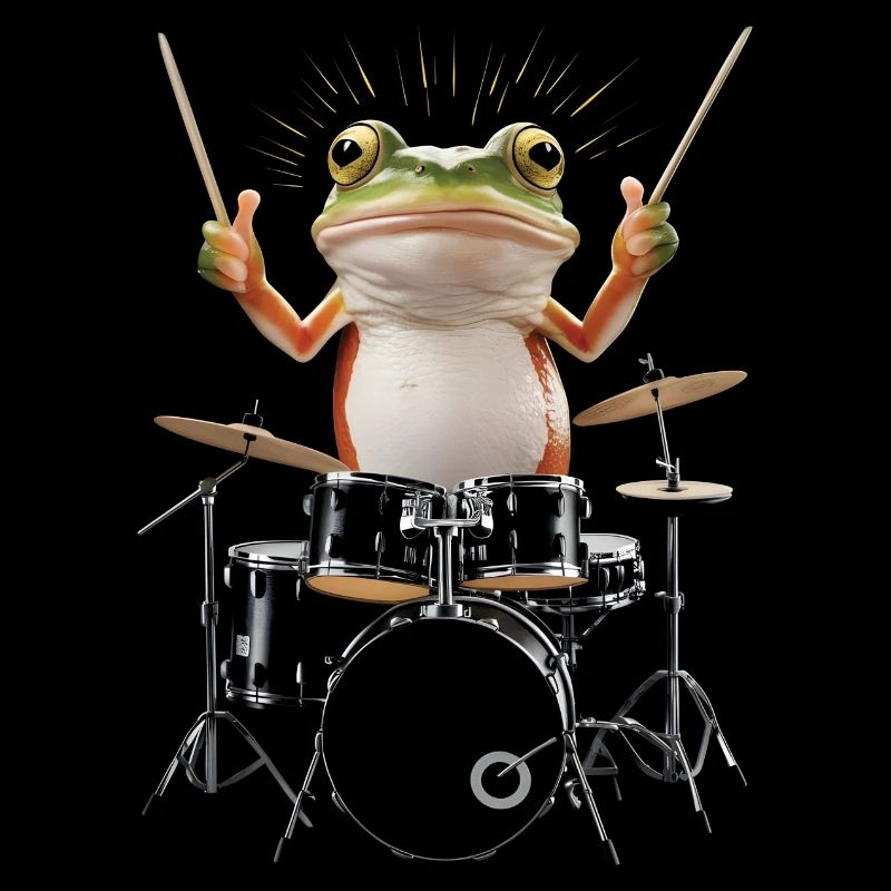 Frosch Schlagzeug