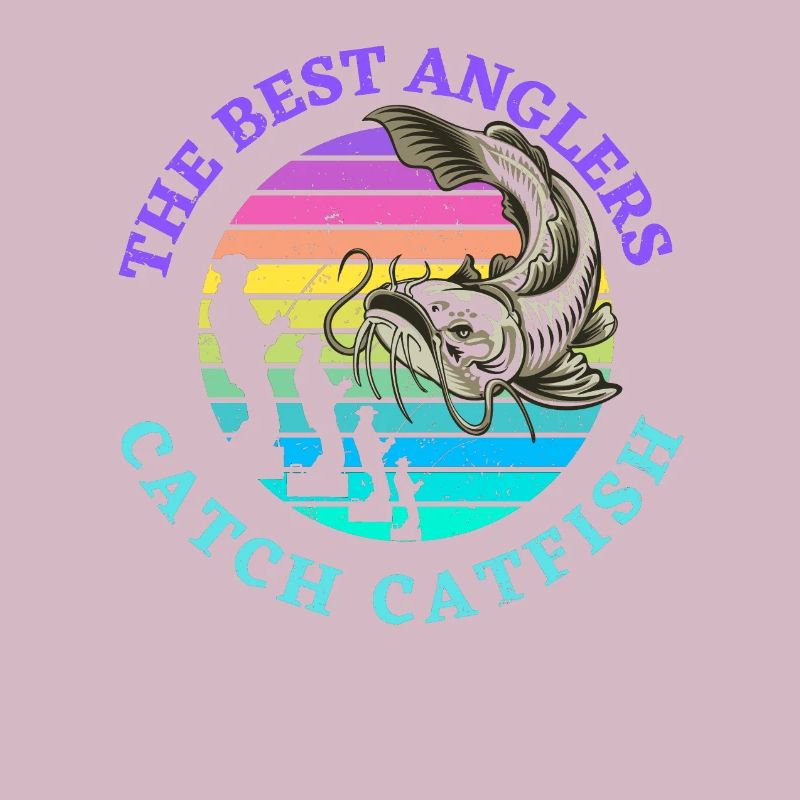 Conception rétro du poisson-chat