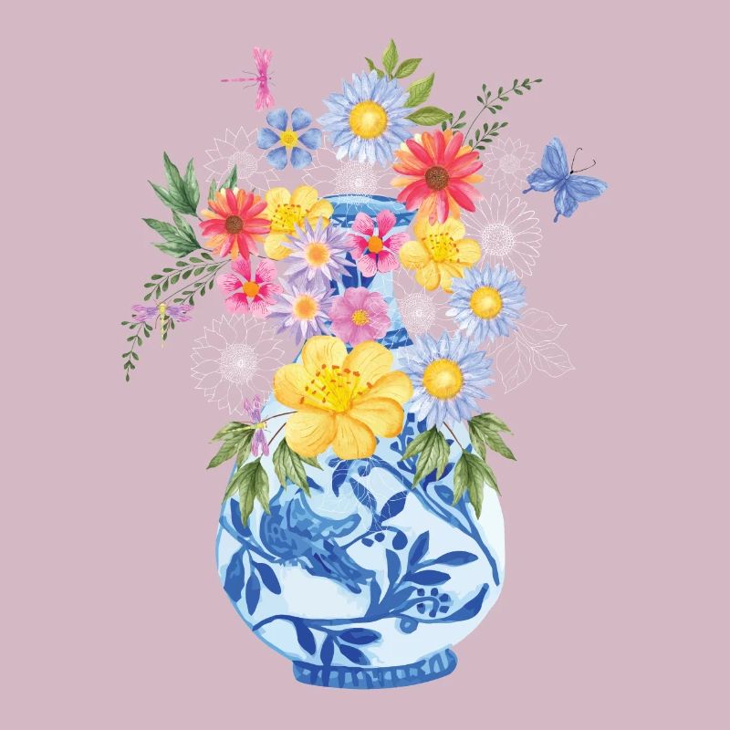 Vrilles de fleurs Vase Bouquet Bouquet Fleurs