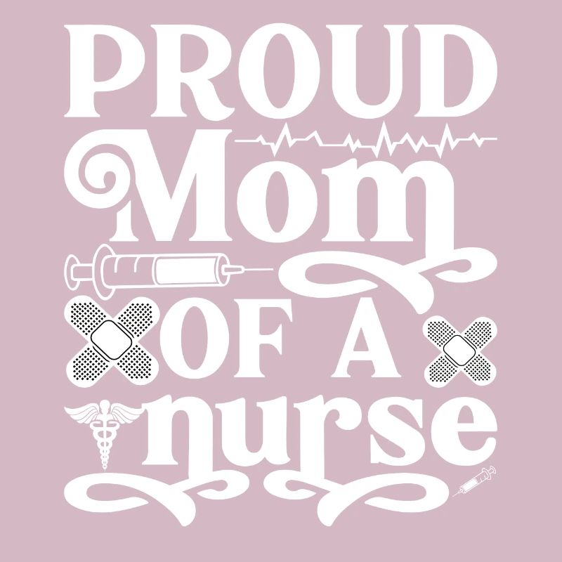 Stolze Mutter einer Krankenschwester