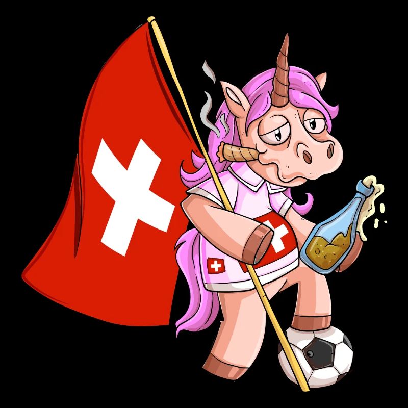 Schweizer Party Einhorn
