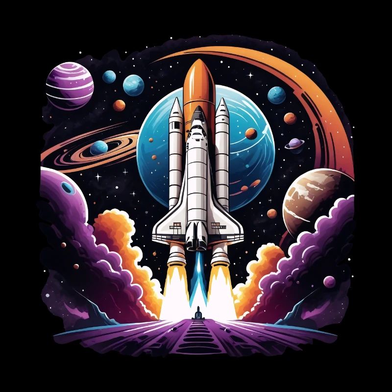 Fusée Astronaute Astronaute Cadeau Spatial Navette