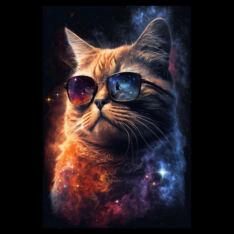 Cat Space Galaxy Space Cool Lunettes de soleil