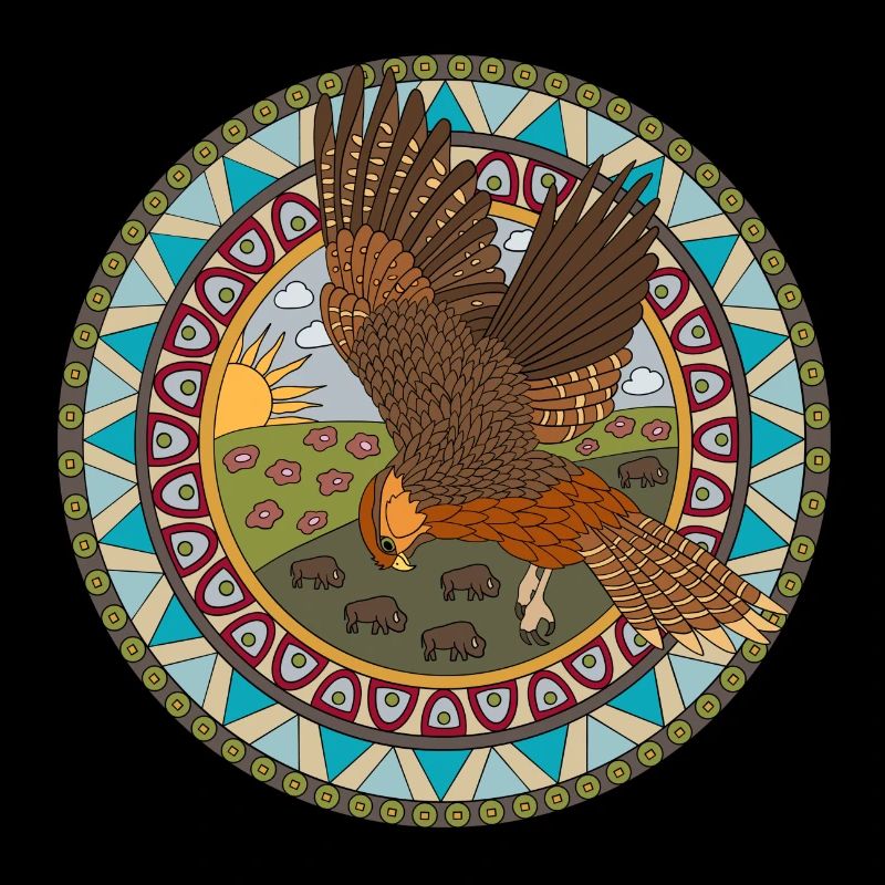 Faucon du zodiaque indien
