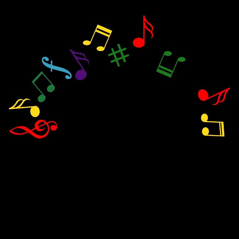 Modèle musical de notes musicales de partition. Musique