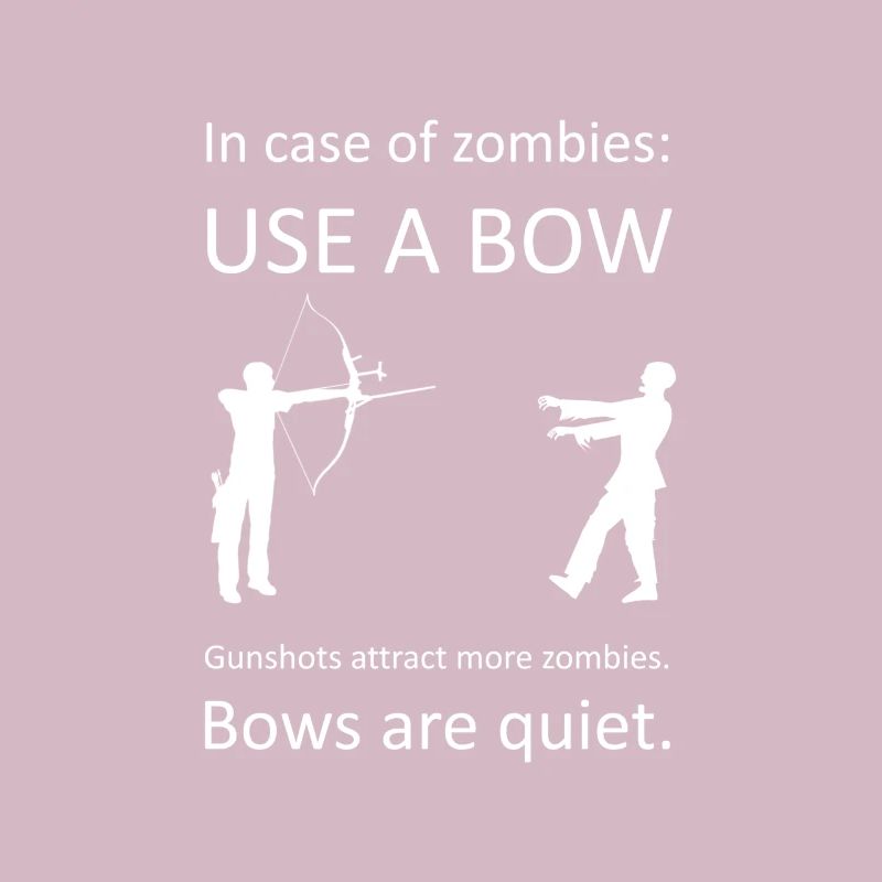 Use a bow to kill Zombies Bogen Zombie Lustig
