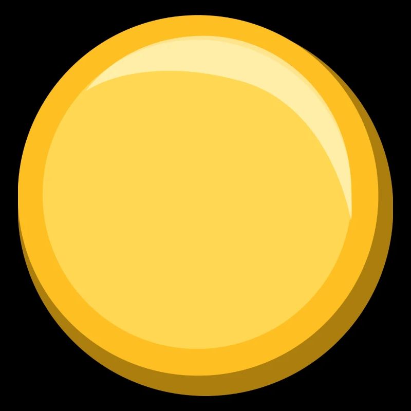 Bouton d’icône de modèle de modèle d’autocollant doré