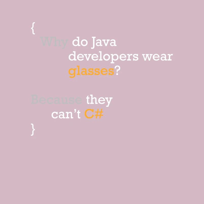 C# Code Joke Programmer Hacker C Sharp Coder