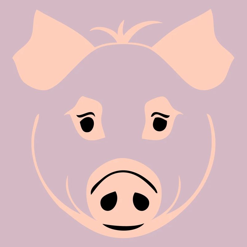 Cochon dans le style comique