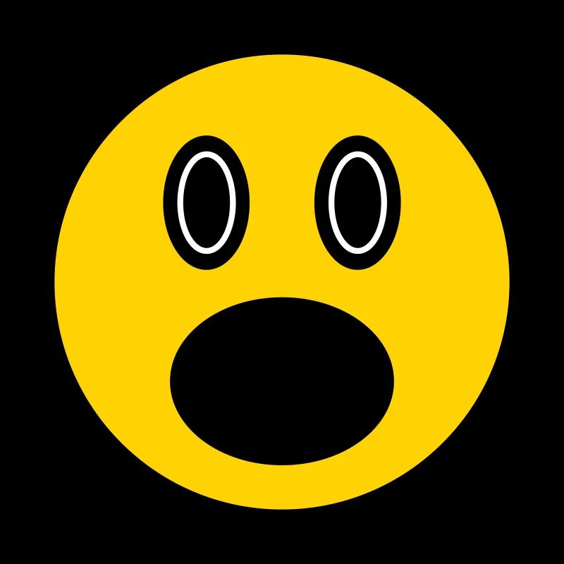 Émoticône perplexe, icône d'image, visage de bâton