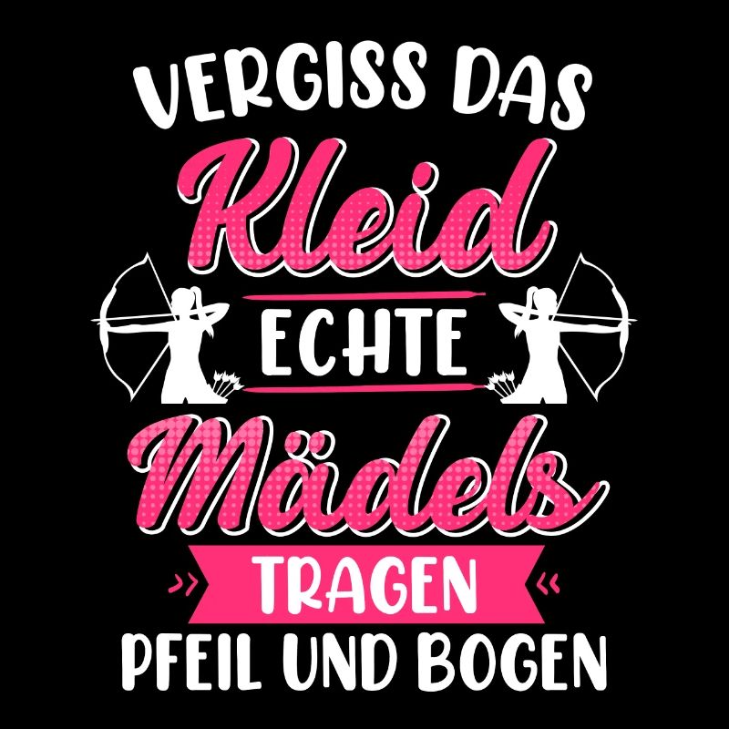 Vergiss das Kleid Mädels tragen Pfeil und Bogen
