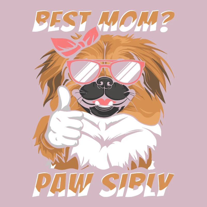 Pékinois Mutter Meilleure Maman Pawsibly