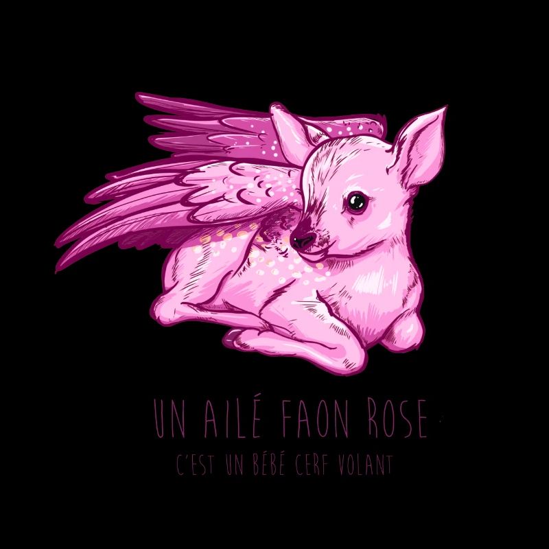 Ailé faon rose