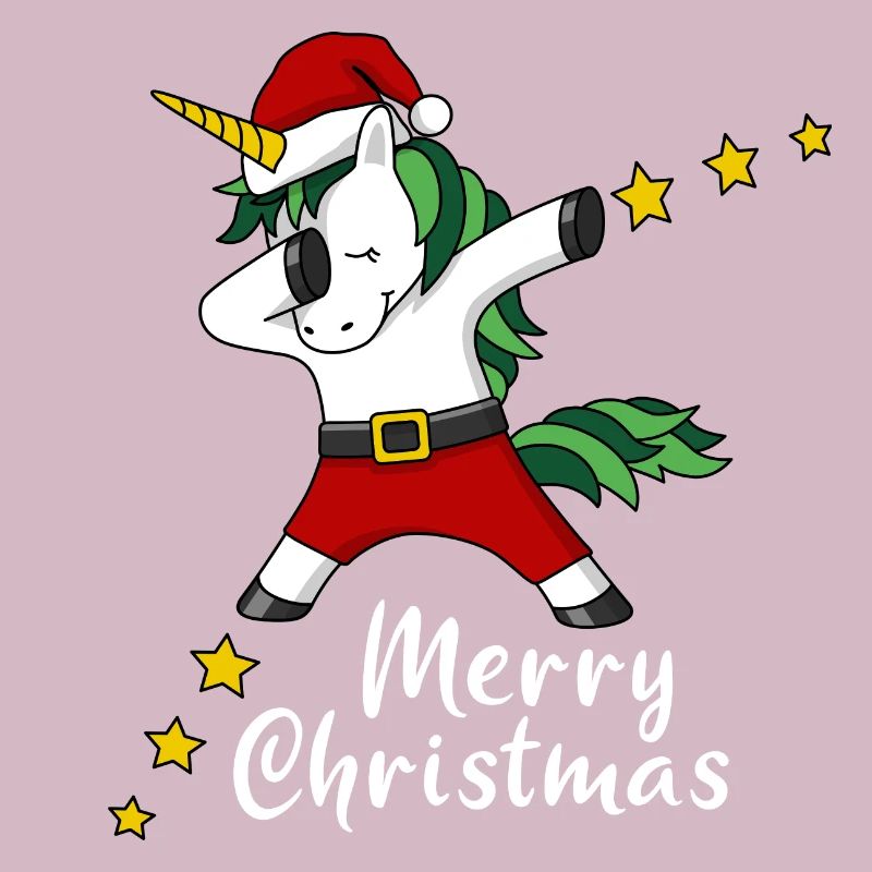 Merry Christmas Weihnachten Einhorn dabing
