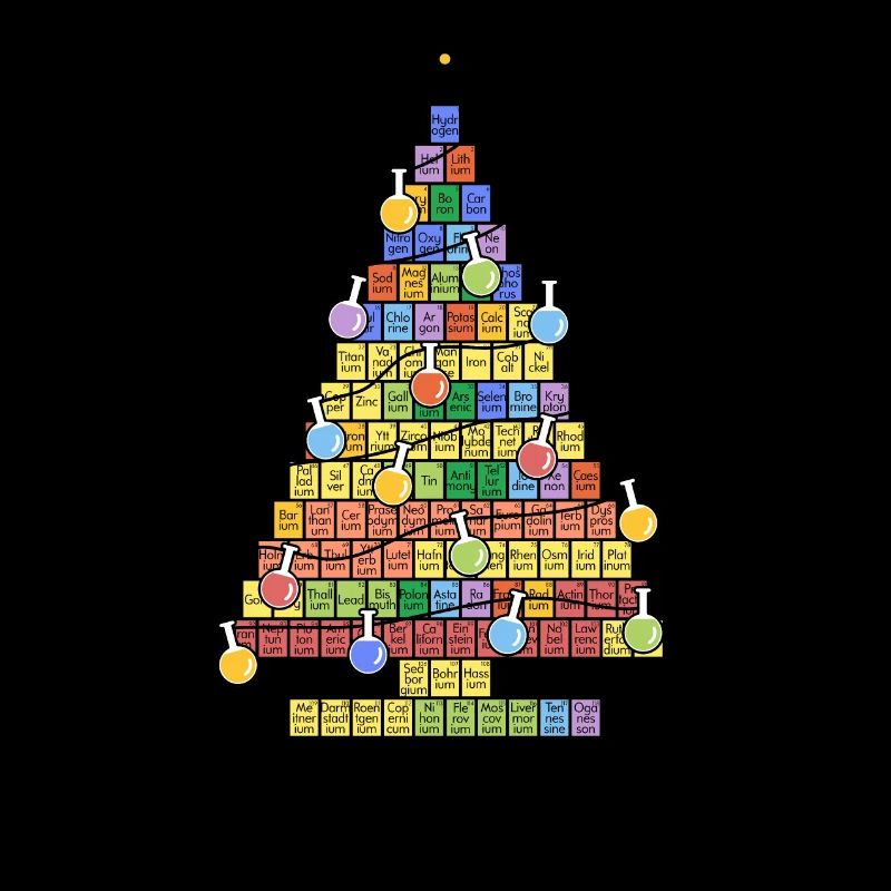 Oh Chemistree - bunter Christbaum der Elemente