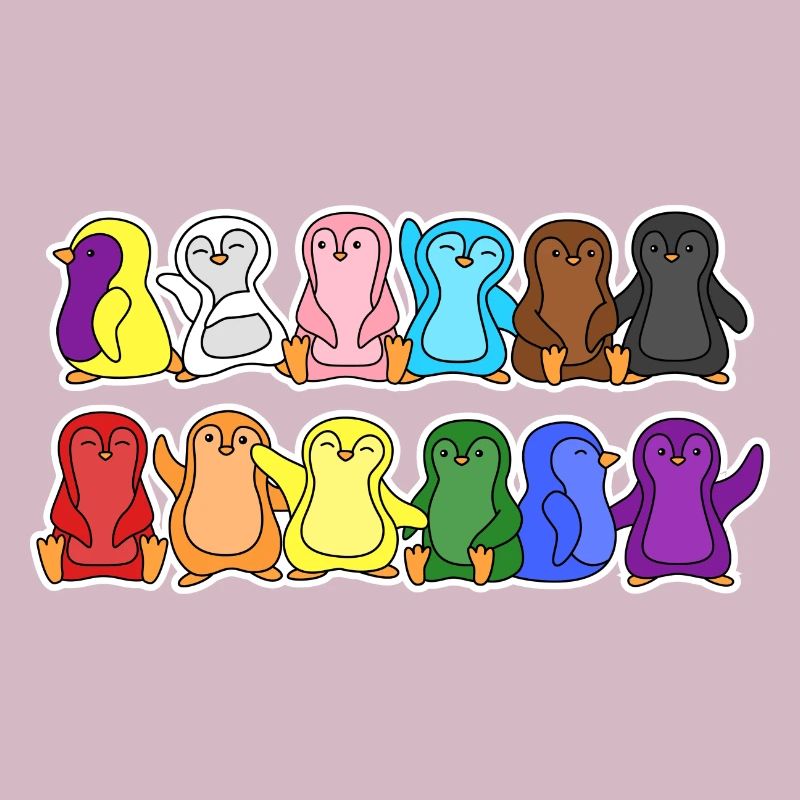 Fierté Progrès Flag Penguins Egalité