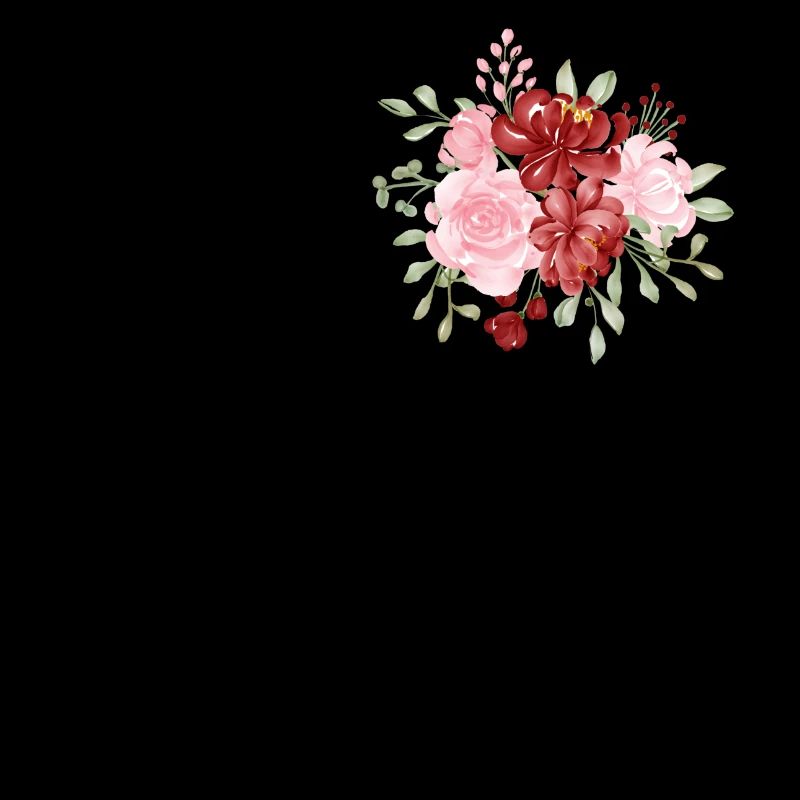 Roter Blumenbuchstabe R