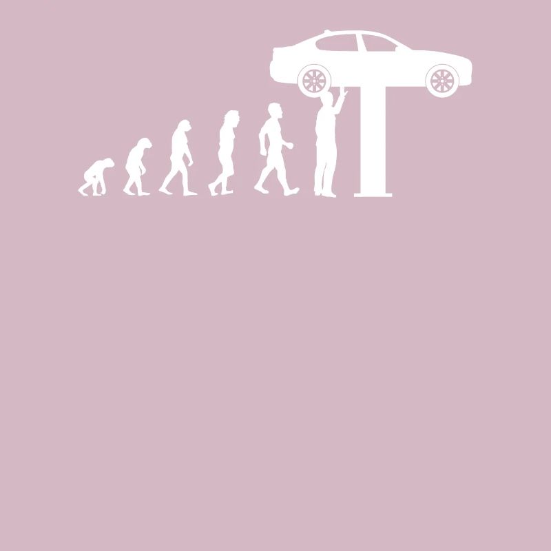 Evolution Mechaniker T-Shirt Geschenk Hebebühne