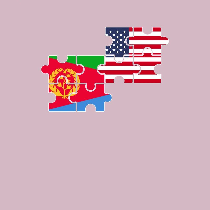 Érythrée, États-Unis, Drapeau, Américain, Érythréen