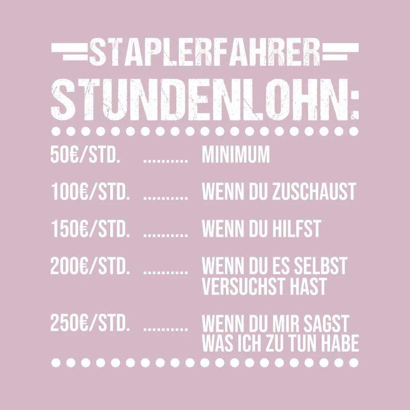 Staplerfahrer Beruf Gabelstapler Geschenk