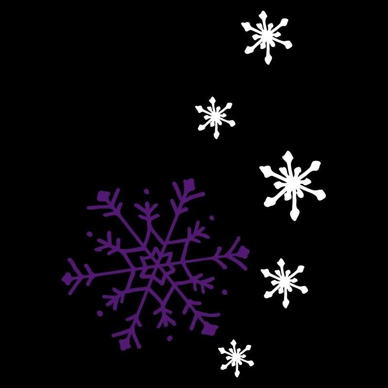 Snowflakes falling