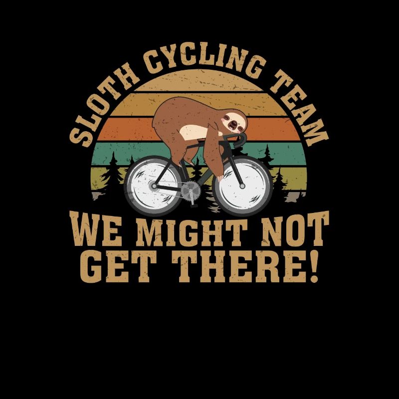 Sloth Cycling Team Funny Sloth Mode For A Slow