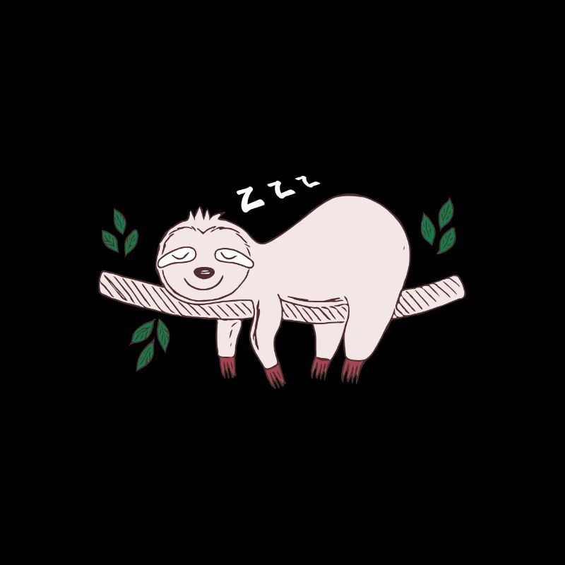 Funny lazy sloth