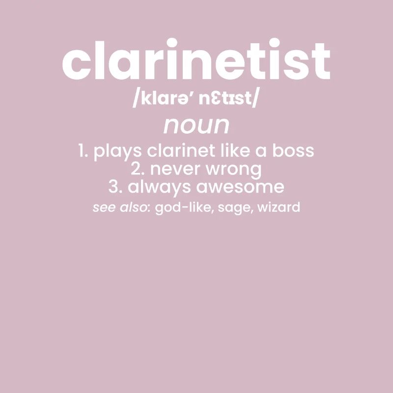 Clarinet Klarinette Definition Geschenk