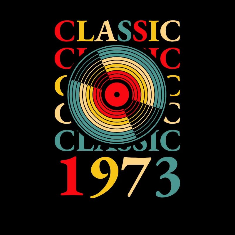 Disque vinyle classique 1973 50e anniversaire