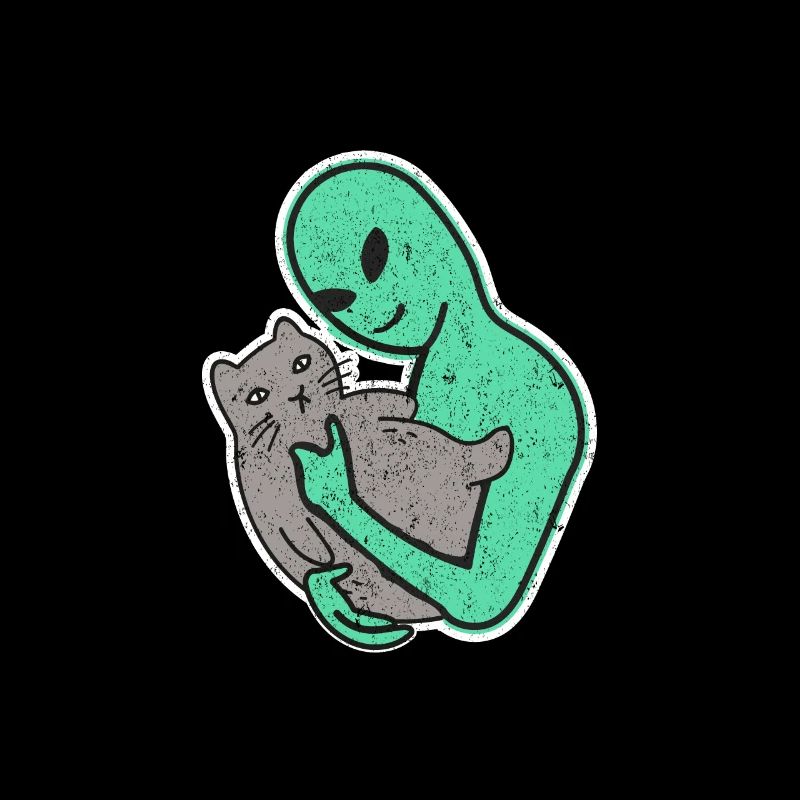 Alien Petting Cat Purrs I Found This It's Vibrates