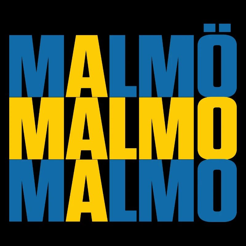 Malmö Suède Drapeau