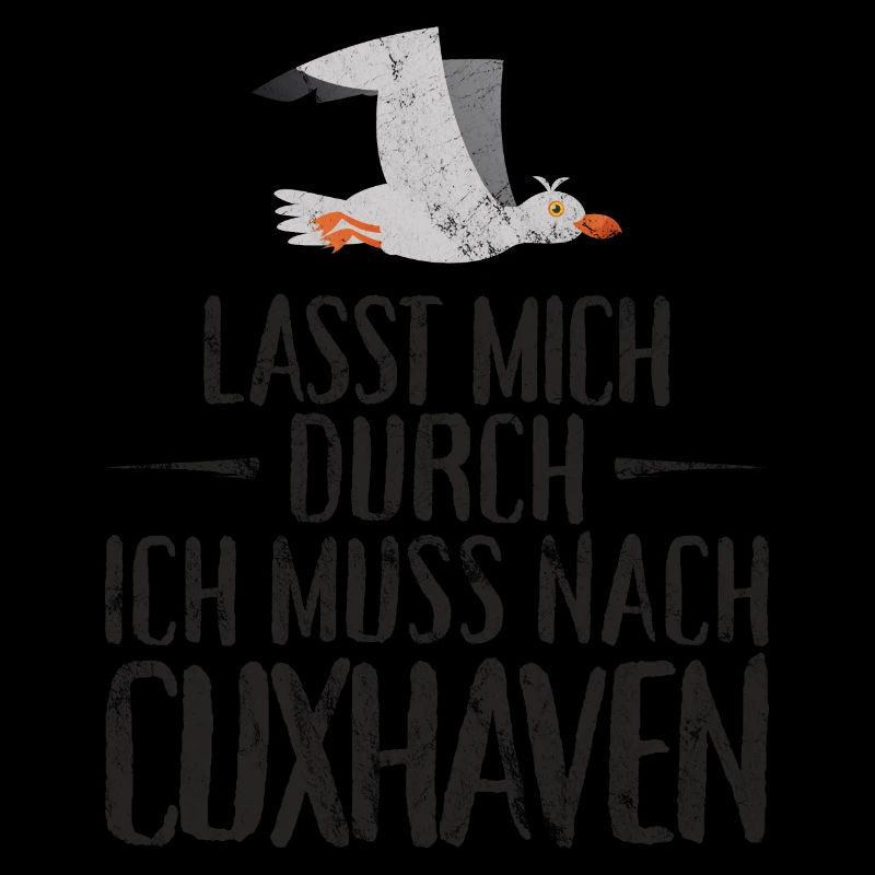 Lasst mich durch ich muss nach Cuxhaven Möwe