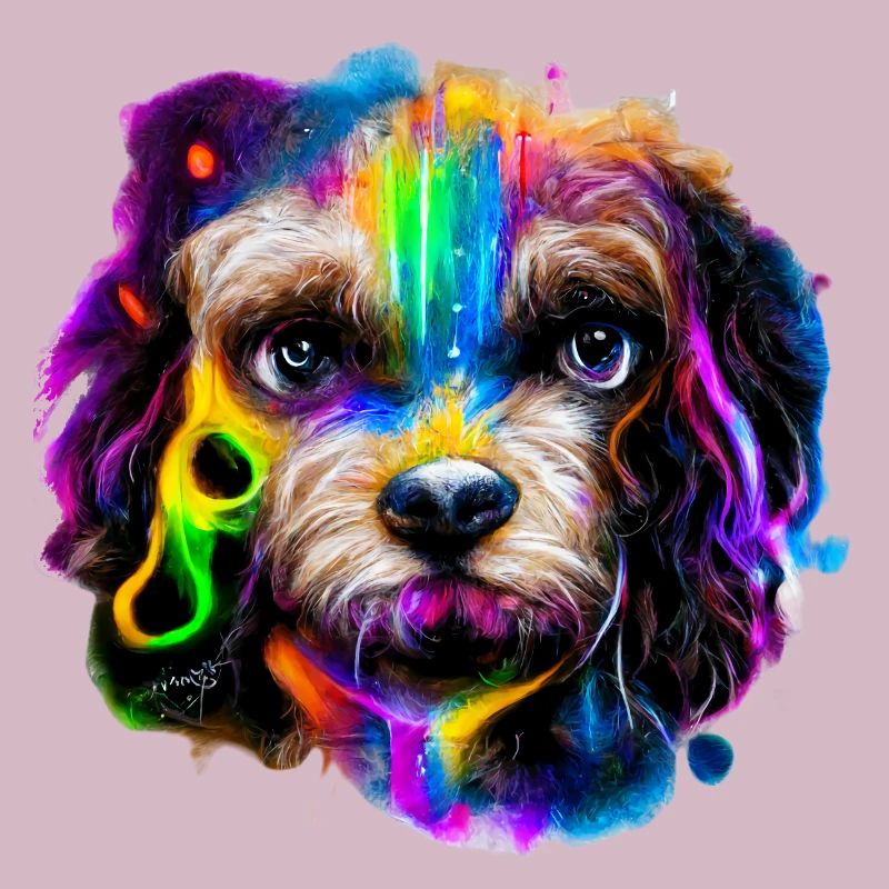 Cavapoo Design in Farbe